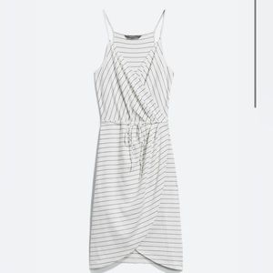Market & Spruce White Stripes Casual Dress